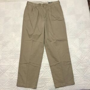 Daniel Cremieux Classics Mens Tan Flat Front Cotton Dress Pants Size‎ 34X29